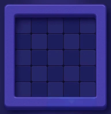 Empty board after clearing Block Out Level 1