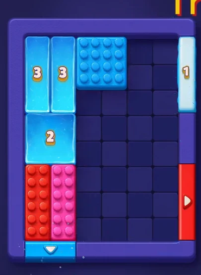 Block Out Level 10 board near the end