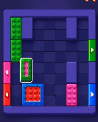 Block Out Level 19 board near the end