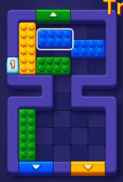 Block Out Level 20 board near the end