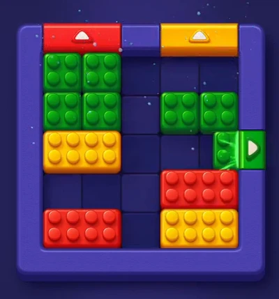 Block Out Level 6 board near the end