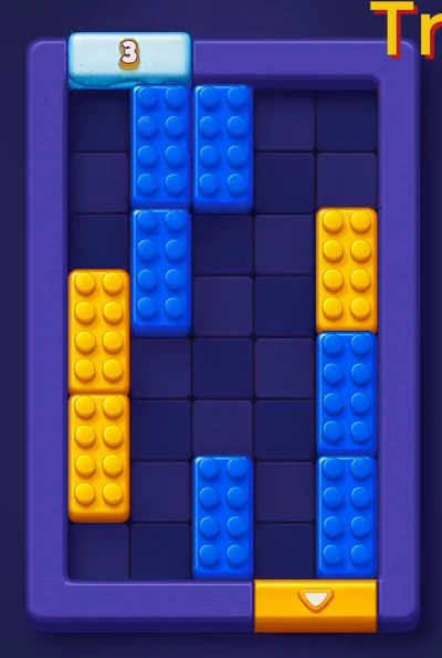 Block Out Level 7 board near the end