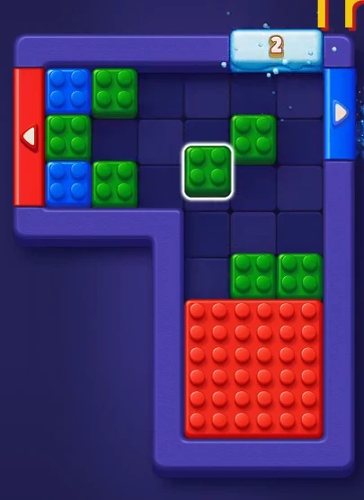 Block Out Level 8 board near the end